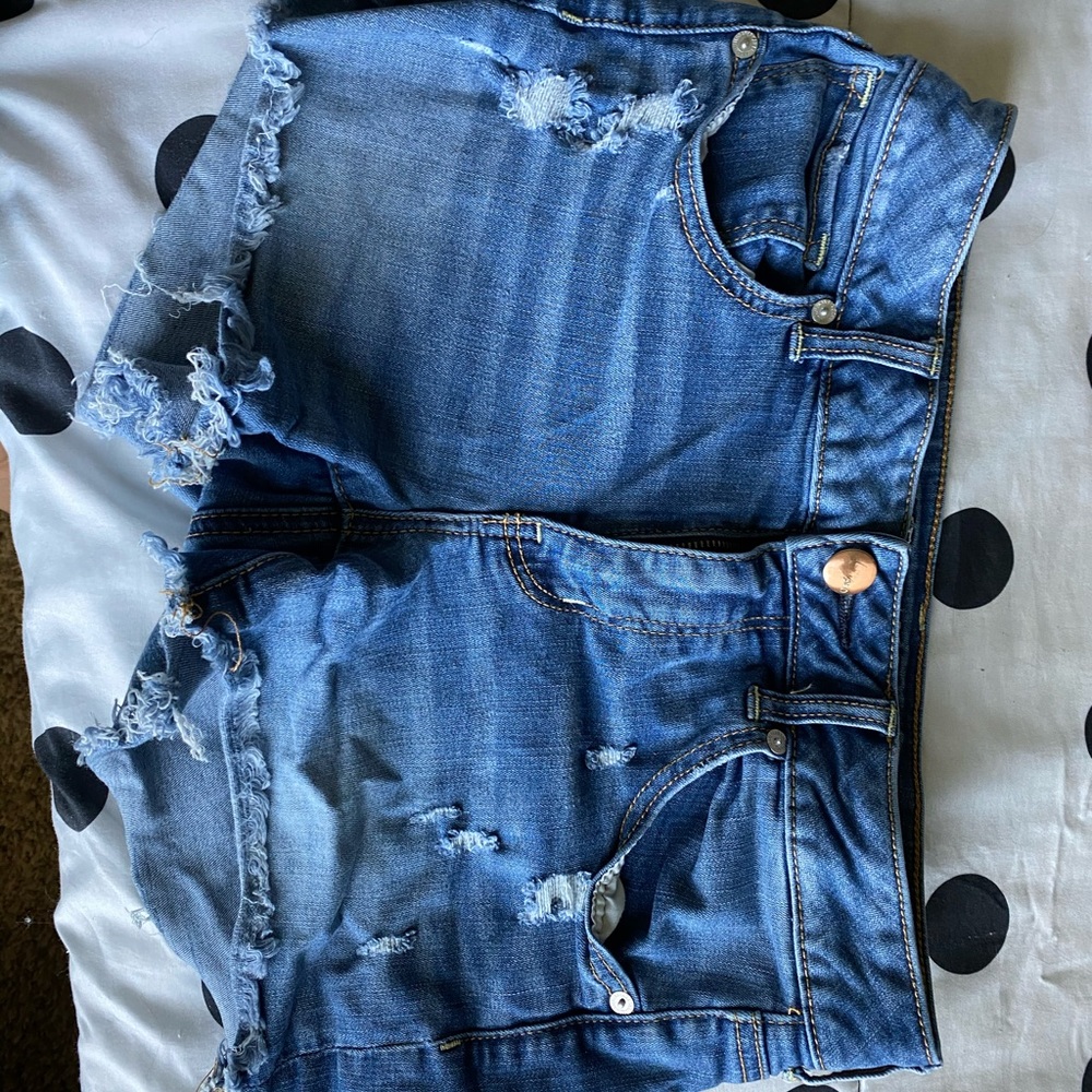 American Eagle Frayed Jean Shorts